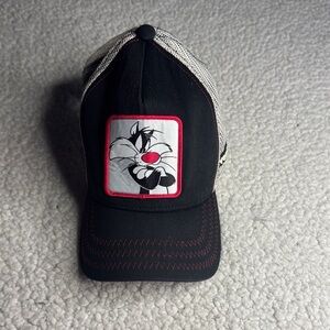 Overlord X Looney Tunes Sylvester Black and White Hat OSFA